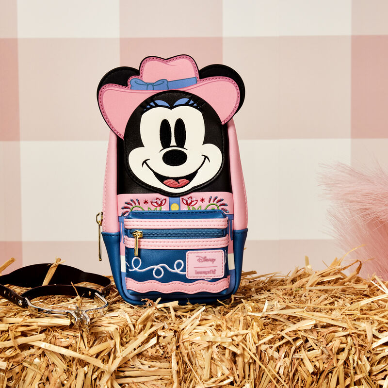 Western Minnie Mouse Cosplay Stationery Mini Backpack Pencil Case