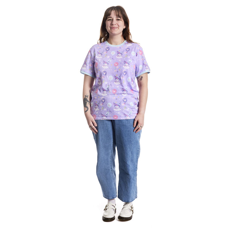 Sanrio Kuromi Carnival All-Over Print Unisex Ringer Tee