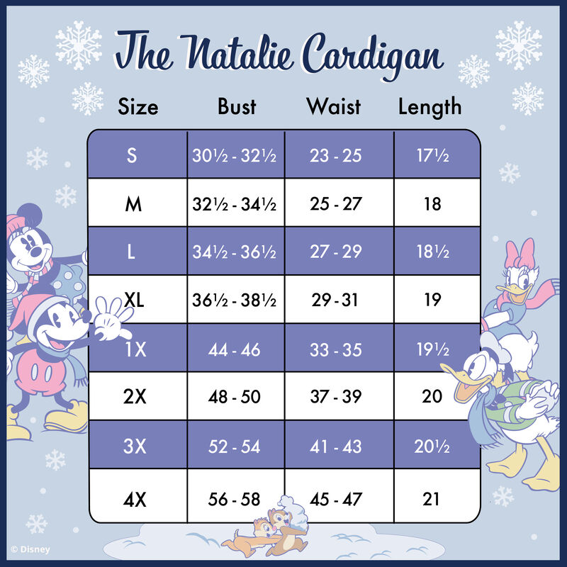 Stitch Shoppe Mickey x26 Friends Winter Snow Balloon Sleeve Cardigan