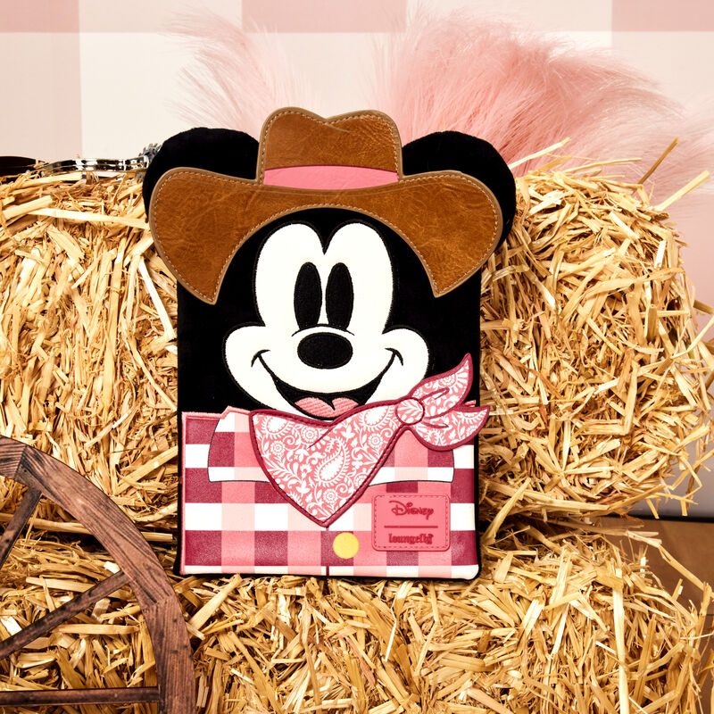 Western Mickey Mouse Cosplay Plush Refillable Stationery Journal