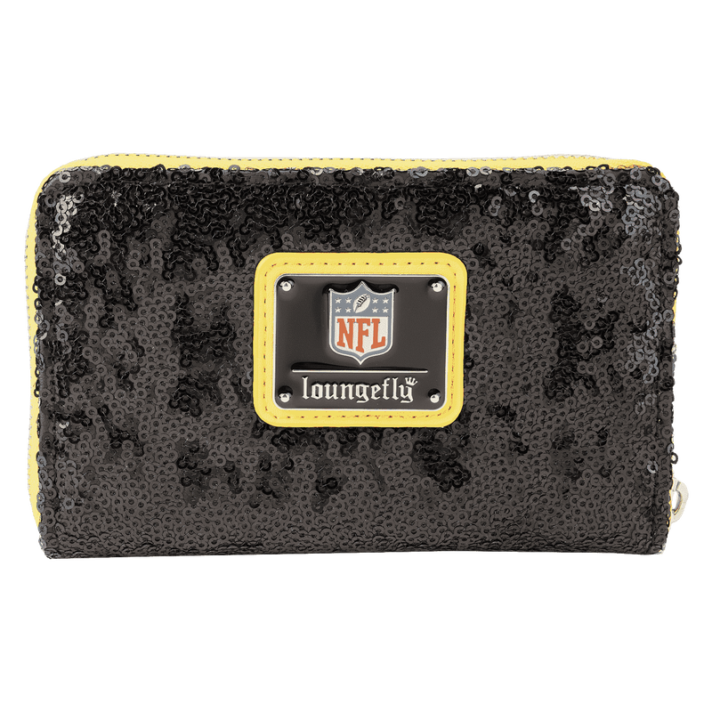 NFL Pittsburgh Steelers Sequin Zip Around Wallet