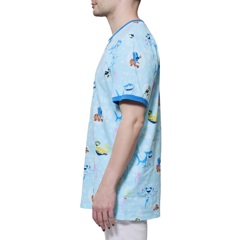 Finding Nemo 20th Anniversary Bubbles All-Over Print Unisex Ringer Tee