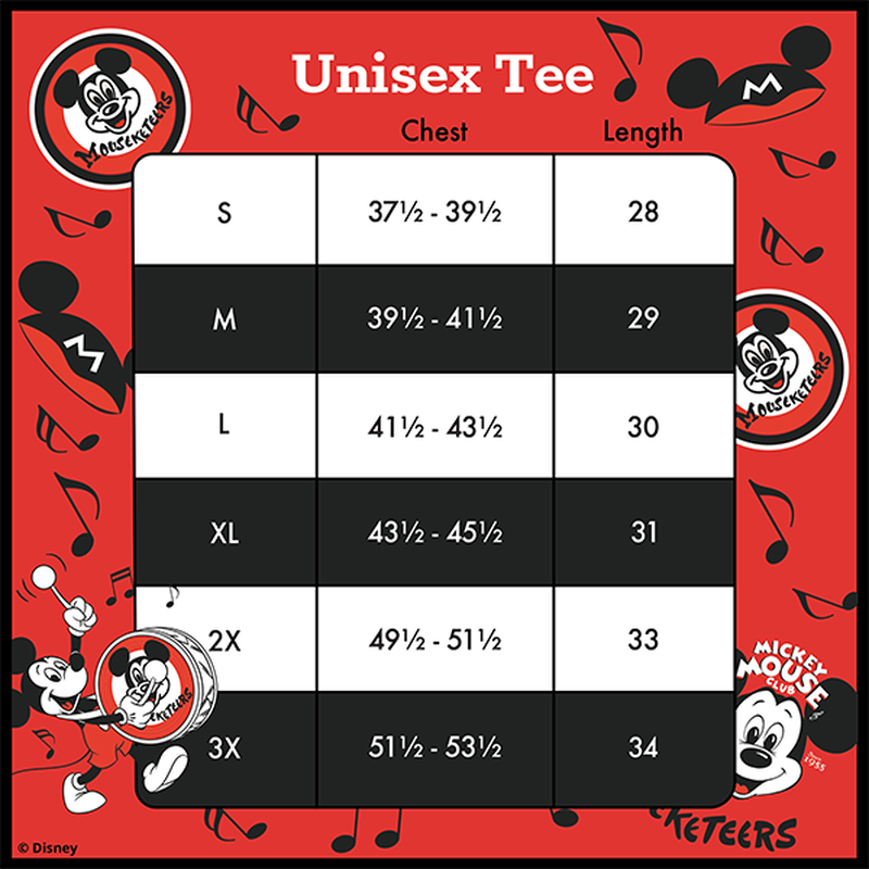 Disney100 Mouseketeers All-Over Print Unisex Ringer Tee