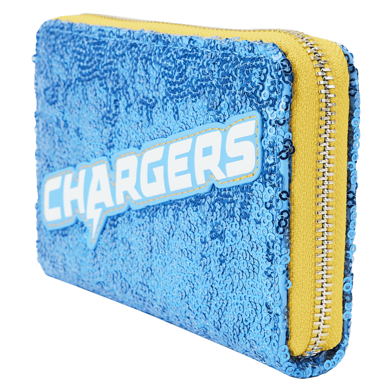 NFL Los Angeles Chargers Sequin Zip Around Wallet