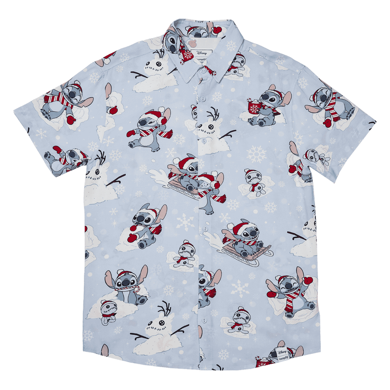 Stitch Holiday Snow Camp Shirt