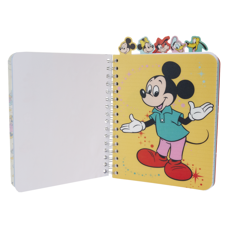 Disney100 Mickey x26 Friends Classic Stationery Spiral Tab Journal