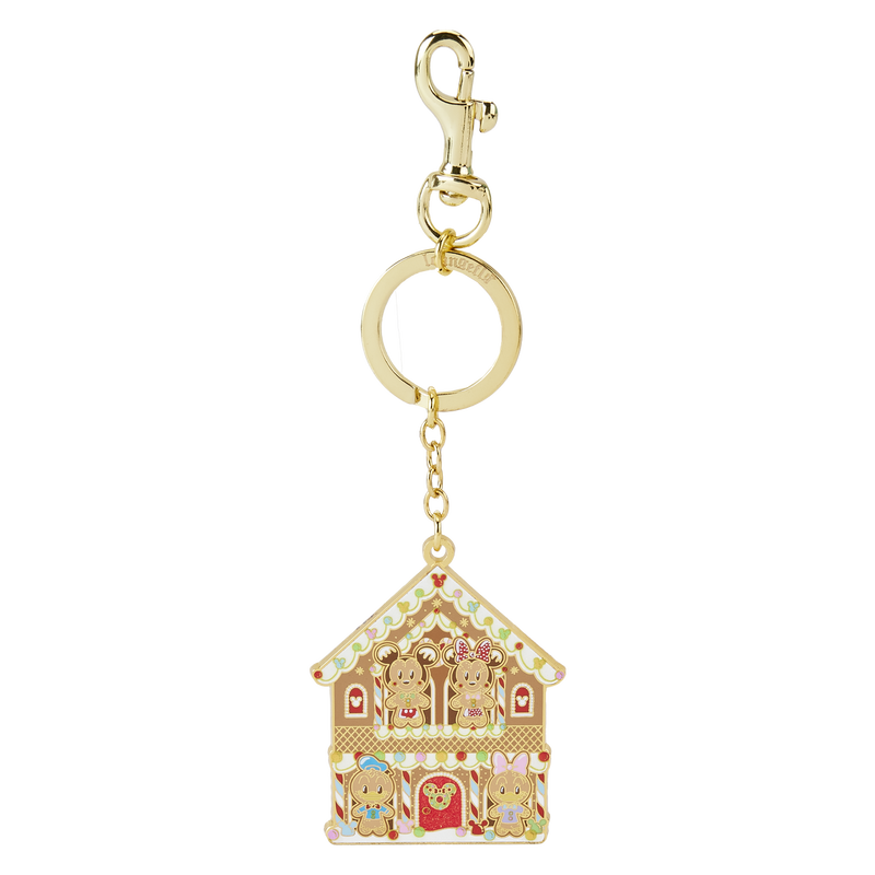 Mickey x26 Friends Gingerbread House Keychain