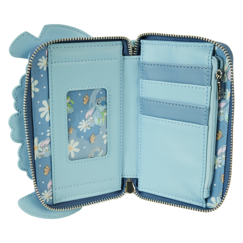 Stitch Springtime Daisy Cosplay Zip Around Wallet