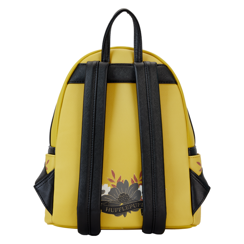 Harry Potter Hufflepuff House Floral Tattoo Mini Backpack