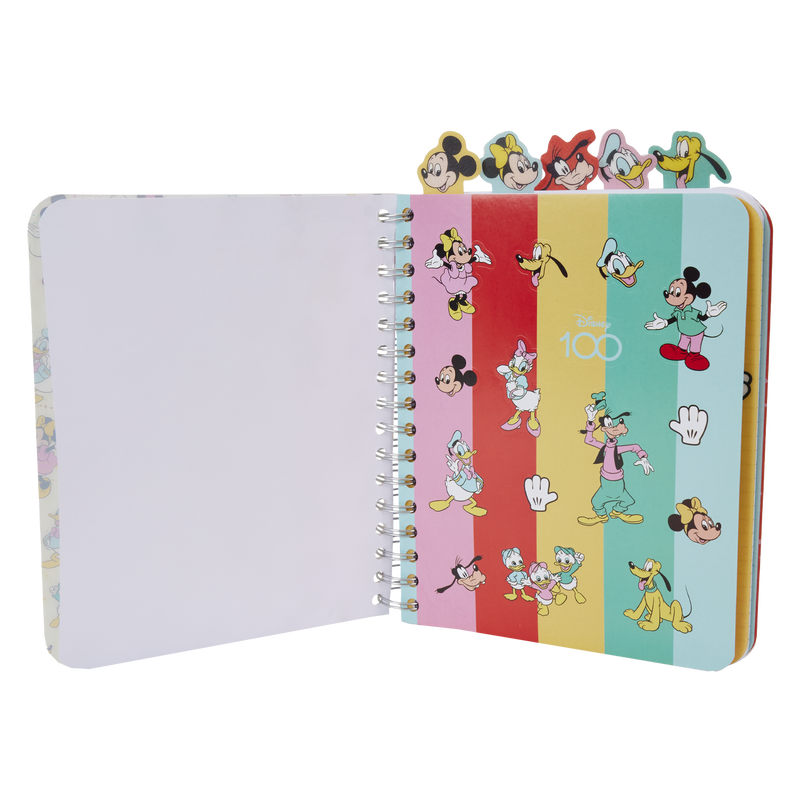 Disney100 Mickey x26 Friends Classic Stationery Spiral Tab Journal