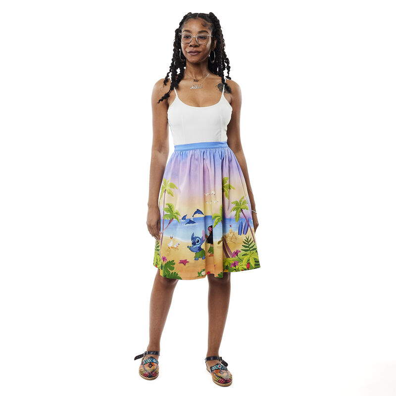 Stitch Shoppe Lilo x26 Stitch Beach Scene Sandy Skirt