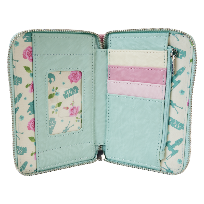 Star Wars Rebel Alliance Floral Zip Around Wallet