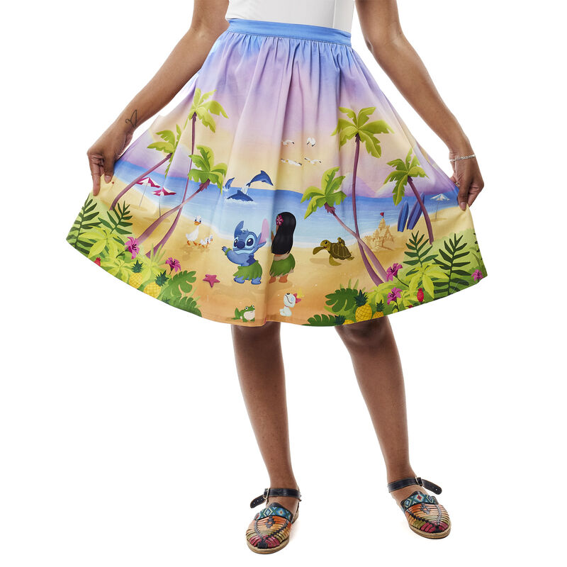 Stitch Shoppe Lilo x26 Stitch Beach Scene Sandy Skirt