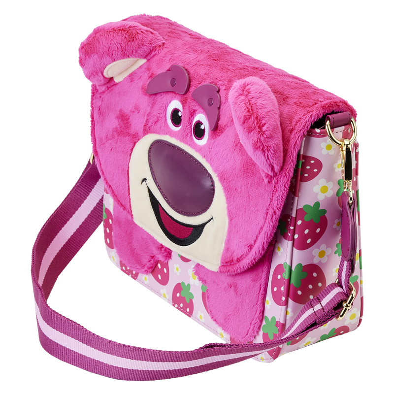 Toy Story Lotso Plush Berry Strap Crossbody Bag