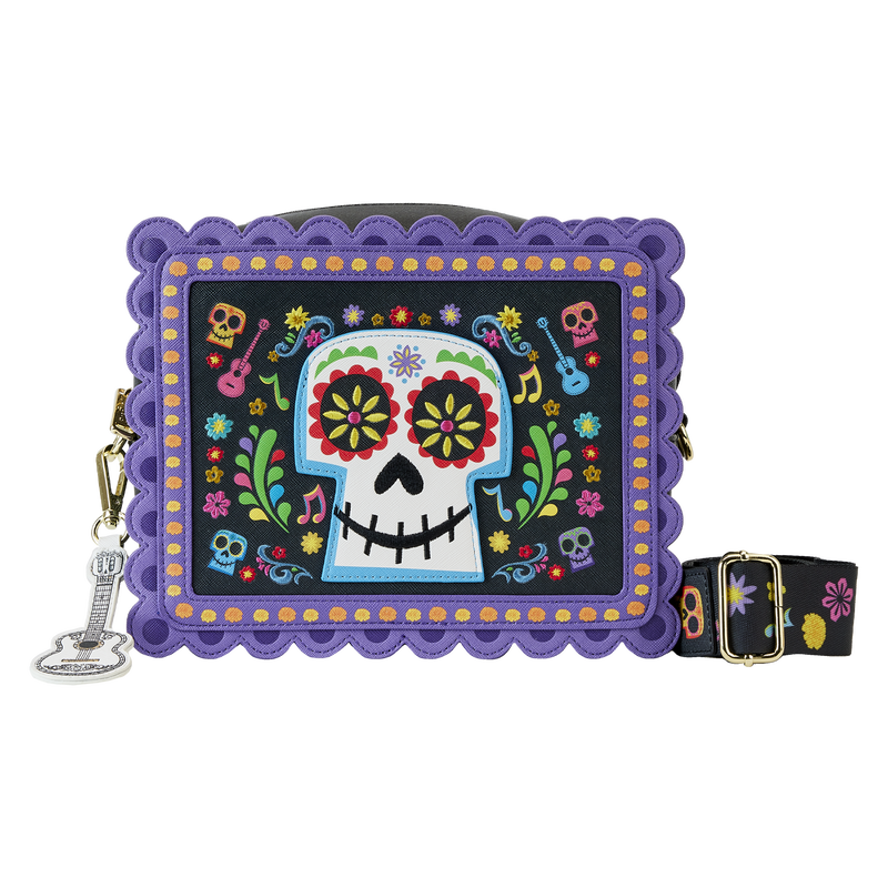 Coco Miguel Calavera Floral Skull Crossbody Bag