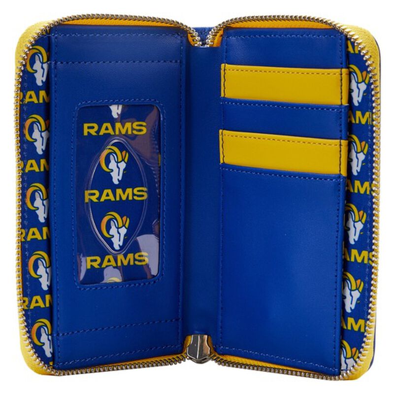 NFL Los Angeles Rams Patches Zip Around Wallet