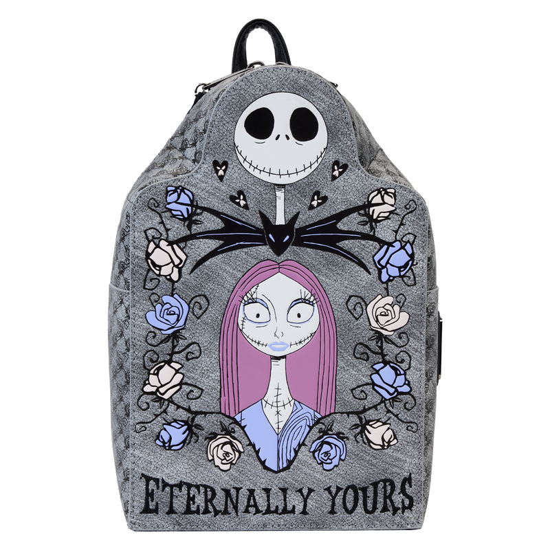 Nightmare Before Christmas Jack x26 Sally Eternally Yours Tombstone Mini Backpack