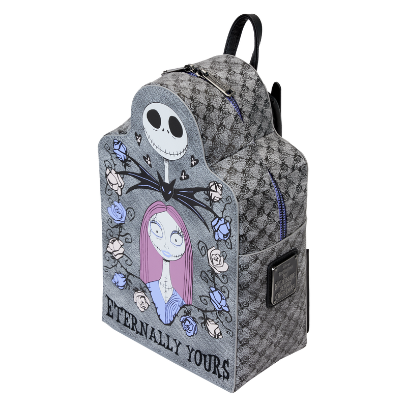 Nightmare Before Christmas Jack x26 Sally Eternally Yours Tombstone Mini Backpack
