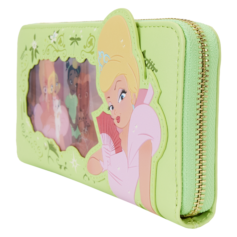 The Princess and the Frog Princess Series Lenticular Zip Around Wristlet Wallet