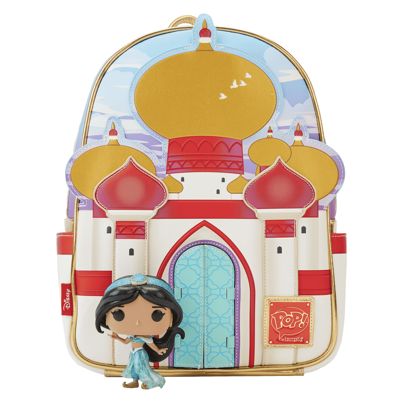 Limited Edition Bundle - Aladdin 30th Anniversary Palace Mini Backpack and Pop! Jasmine (Diamond)