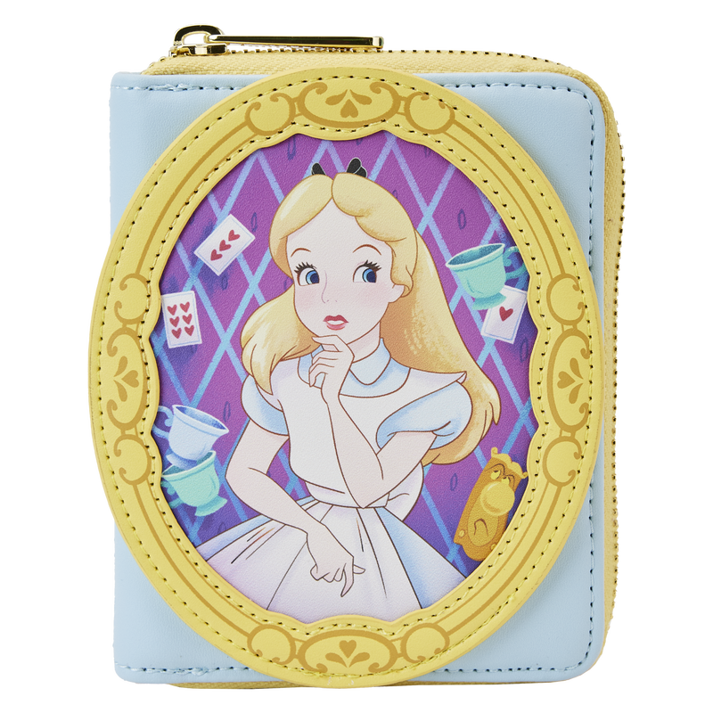 Alice in Wonderland Cameo Zip Around Wallet