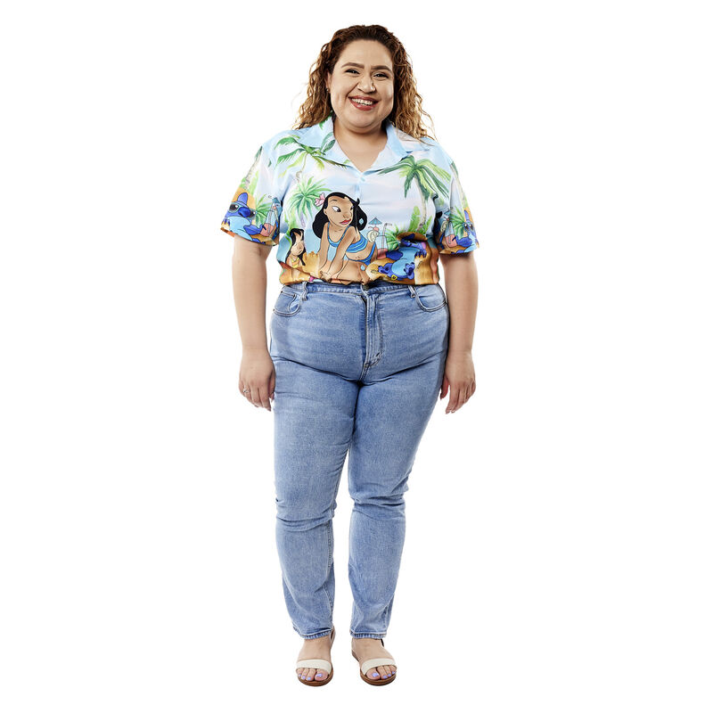 Lilo x26 Stitch Beach Scene Unisex Camp Shirt