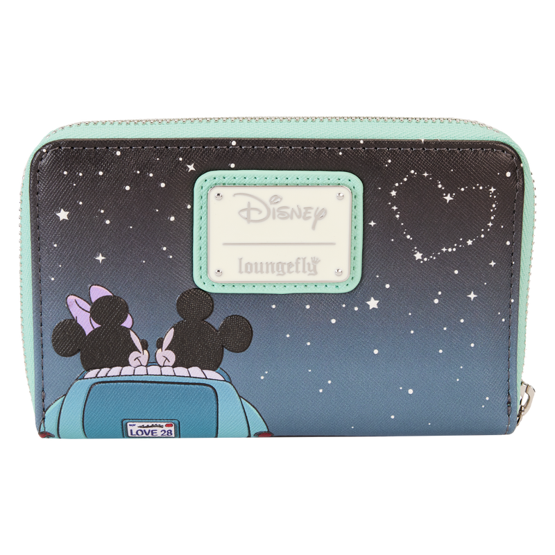 Mickey x26 Minnie Date Night Drive-In Zip Around Wallet