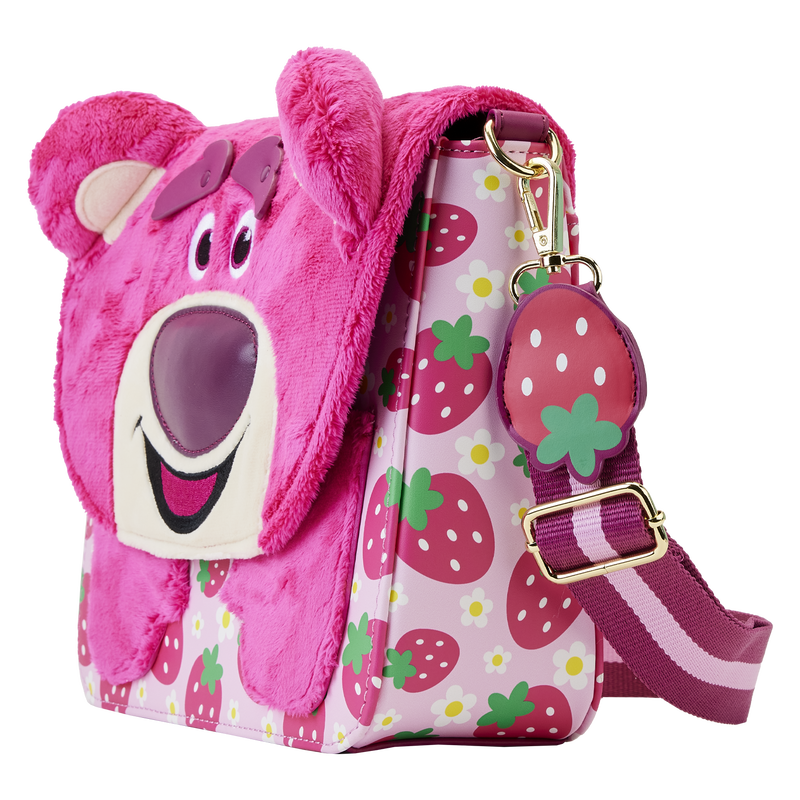 Toy Story Lotso Plush Berry Strap Crossbody Bag
