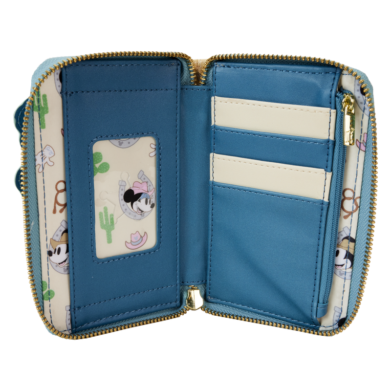 Western Mickey x26 Minnie Zip Around Wallet