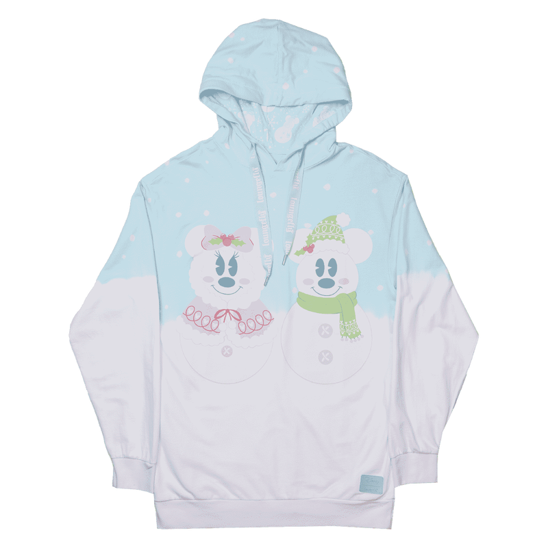 Mickey x26 Minnie Pastel Snowman Unisex Hoodie