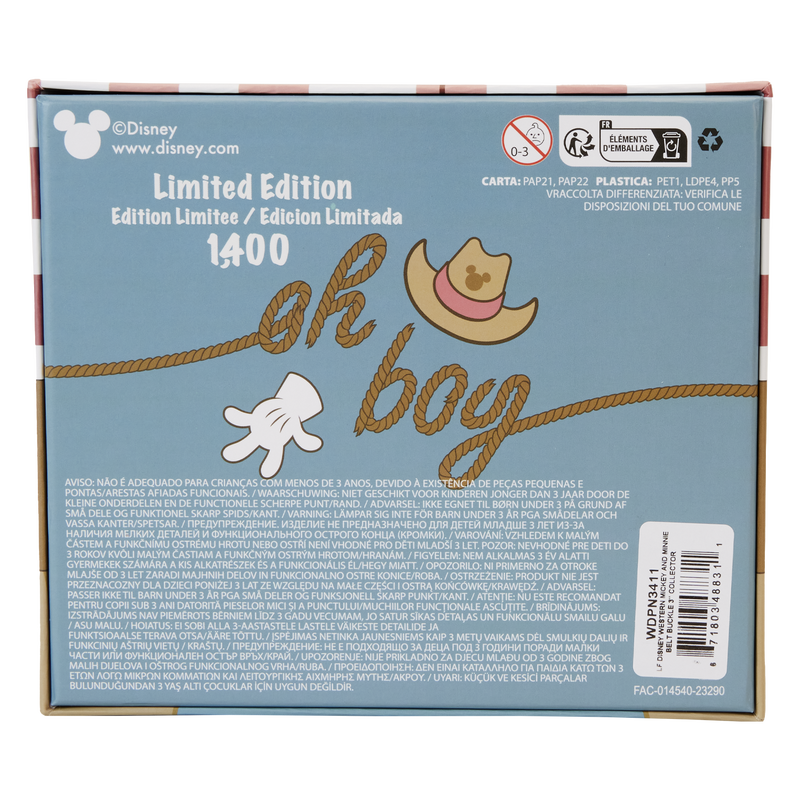 Western Mickey x26 Minnie Belt Buckle 3