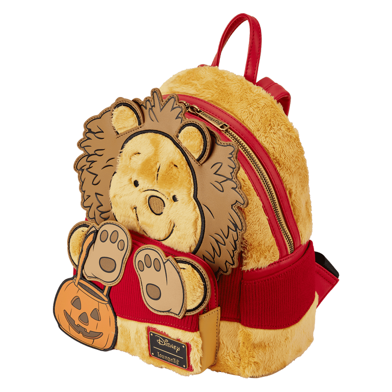 Winnie the Pooh Halloween Costume Plush Cosplay Mini Backpack