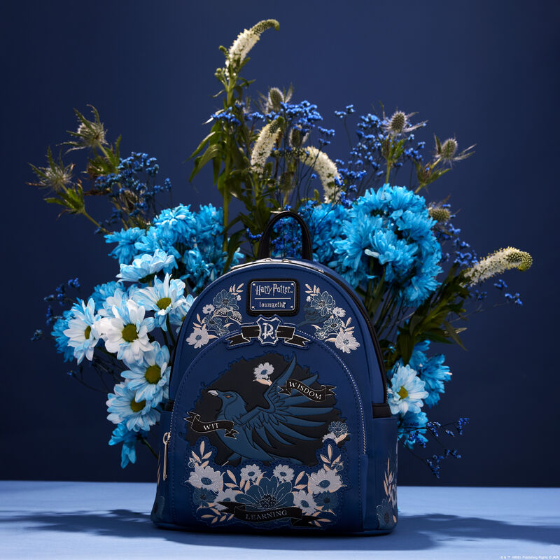 Harry Potter Ravenclaw House Floral Tattoo Mini Backpack