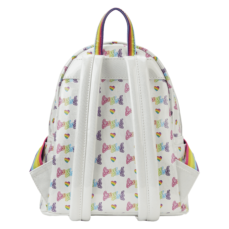 Lisa Frank Rainbow Heart Mini Backpack with Waist Bag