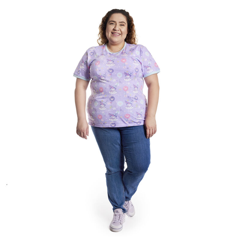 Sanrio Kuromi Carnival All-Over Print Unisex Ringer Tee