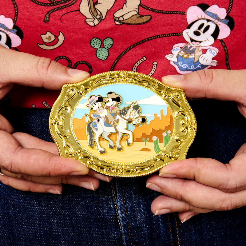 Western Mickey x26 Minnie Belt Buckle 3