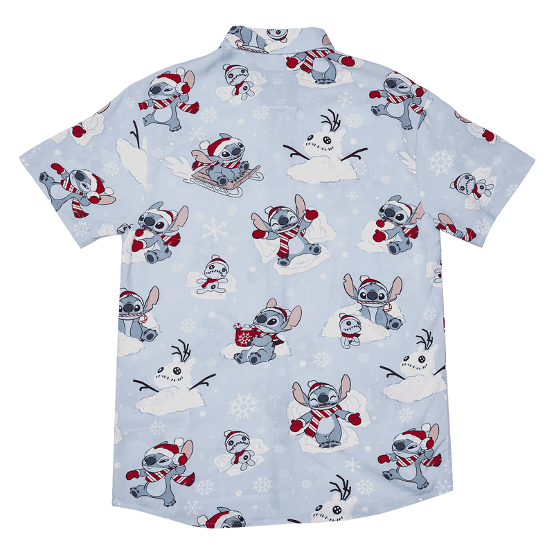 Stitch Holiday Snow Camp Shirt