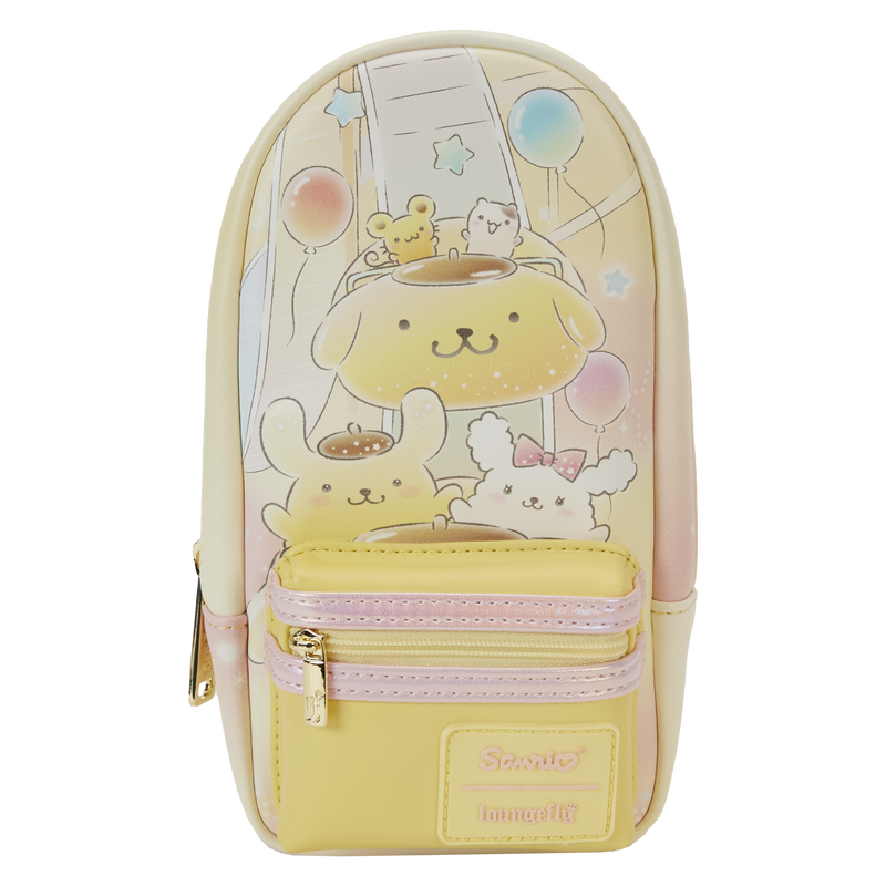 Sanrio Pompompurin x26 Macaroon Carnival Stationery Mini Backpack Pencil Case