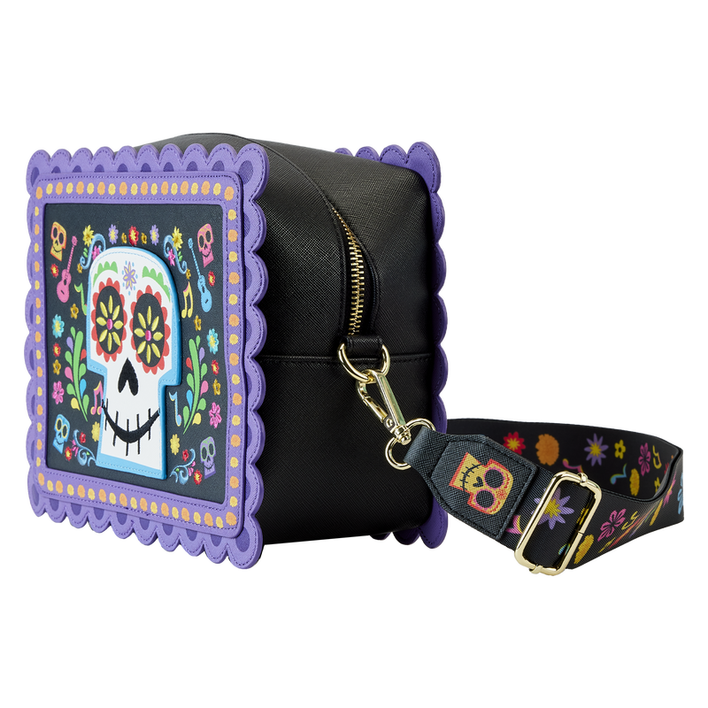 Coco Miguel Calavera Floral Skull Crossbody Bag