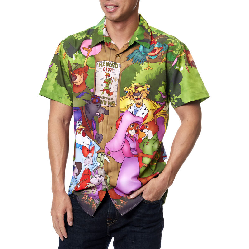 Robin Hood Wanted Poster Unisex Camp Shirt