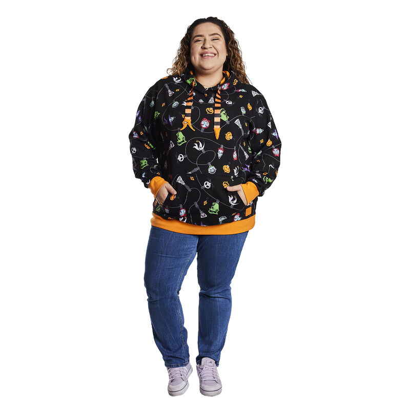 Nightmare Before Christmas Tree String Lights Unisex Hoodie