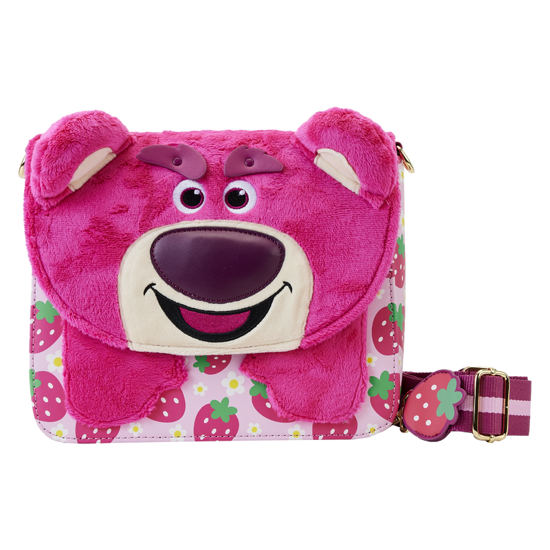 Toy Story Lotso Plush Berry Strap Crossbody Bag