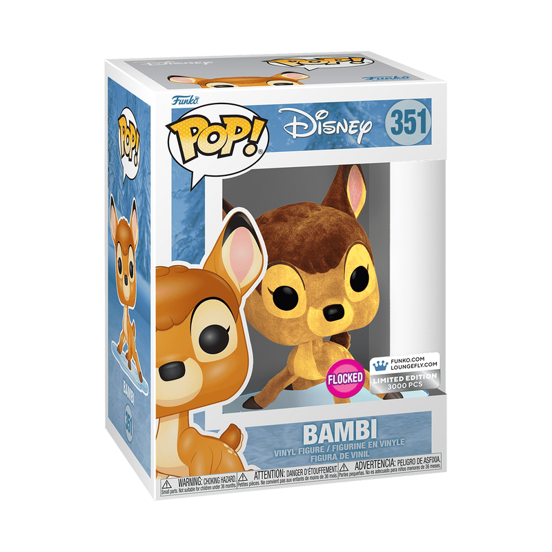 Limited Edition Bundle Exclusive - Bambi on Ice Lenticular Mini Backpack and Pop! Bambi (Flocked)