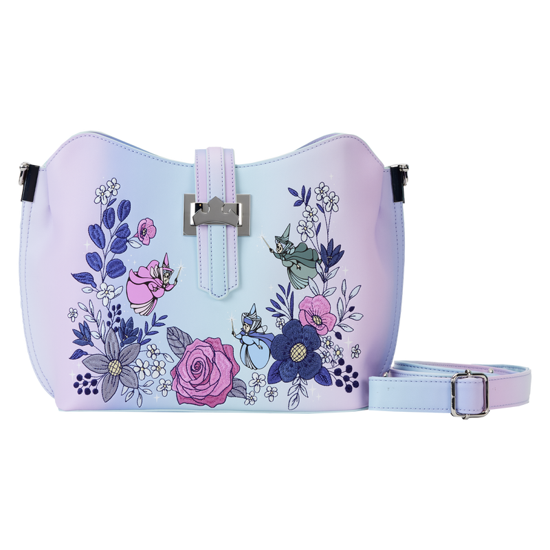 Sleeping Beauty 65th Anniversary Floral Ombre Crossbody Bag