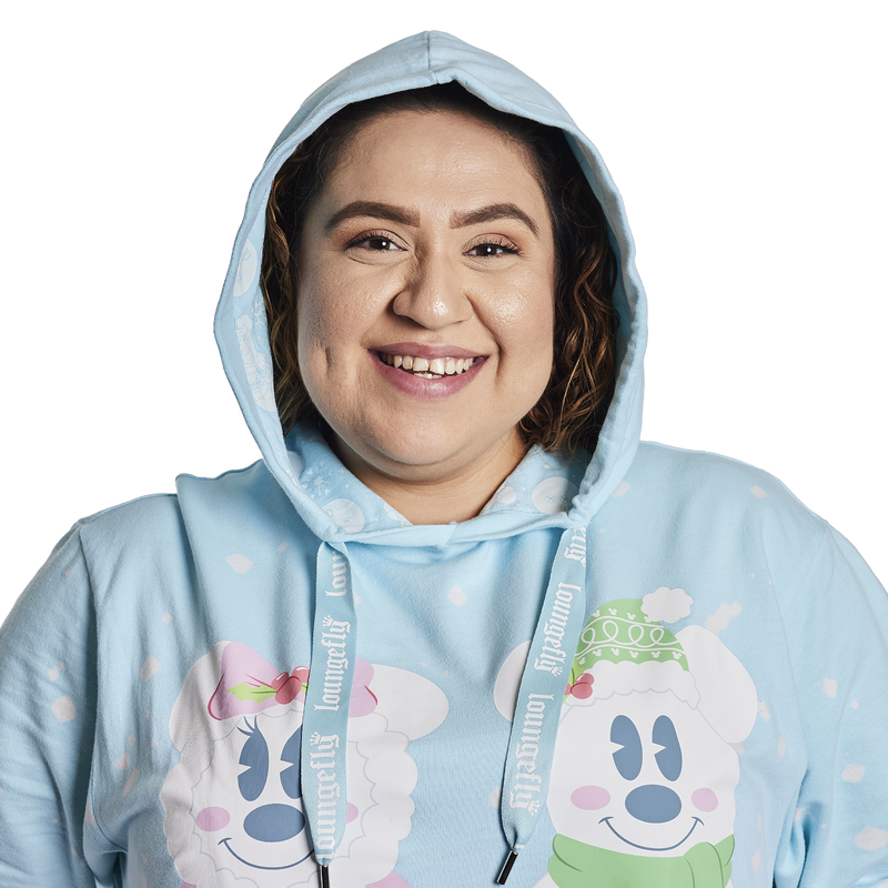 Mickey x26 Minnie Pastel Snowman Unisex Hoodie