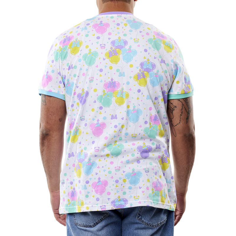 Mickey x26 Friends Birthday Celebration All-Over Print Unisex Ringer Tee
