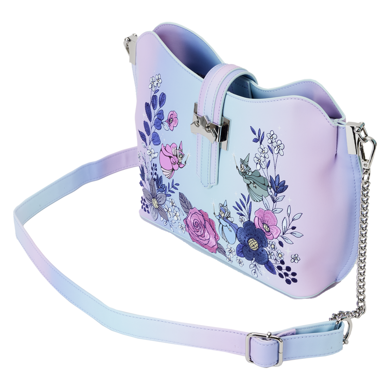 Sleeping Beauty 65th Anniversary Floral Ombre Crossbody Bag