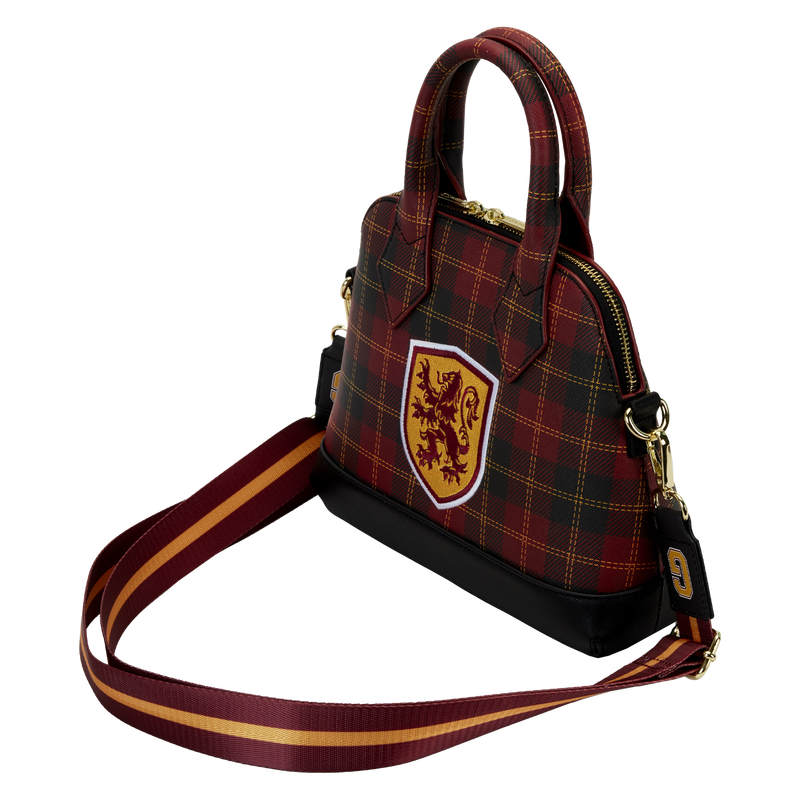 Harry Potter Gryffindor Patch Varsity Plaid Crossbody Bag