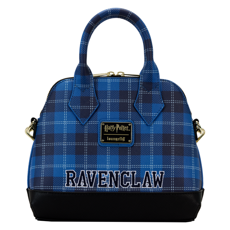 Harry Potter Ravenclaw Patch Varsity Plaid Crossbody Bag