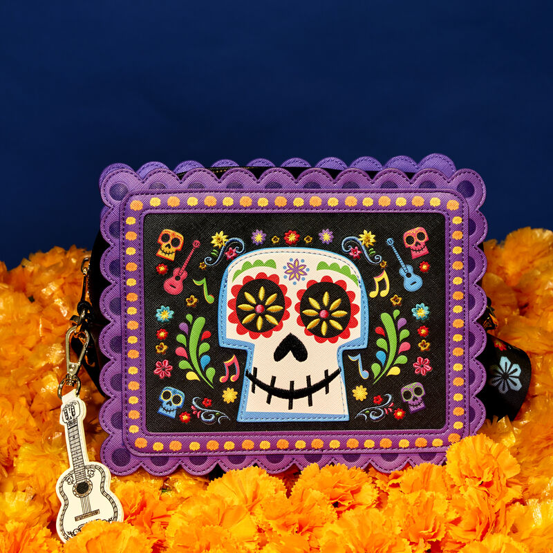Coco Miguel Calavera Floral Skull Crossbody Bag